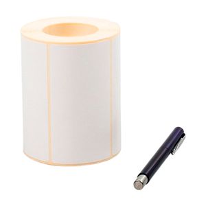 Polyester beyaz etiket 100 x 72 mm