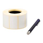 Polyester beyaz etiket 40 x 30 mm