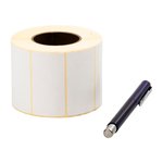 Polyester beyaz etiket 58 x 30 mm
